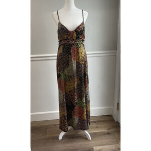 Hypnotized Large Peacock Long Dress Stretch Strapless Comfort Travel Boho Y2K